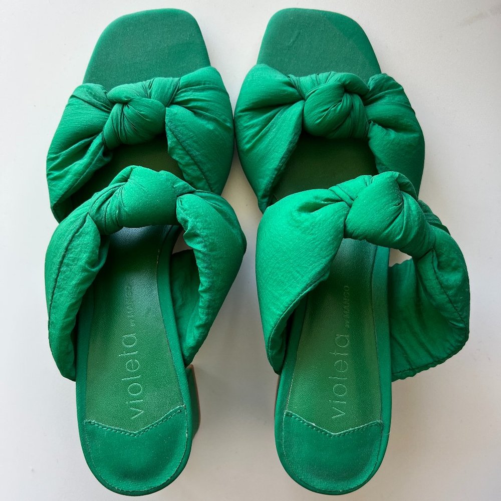 Mango Knot Heel Sandals
